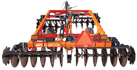 Kioti DH2064 64″ disc harrow with 18″ combo blades