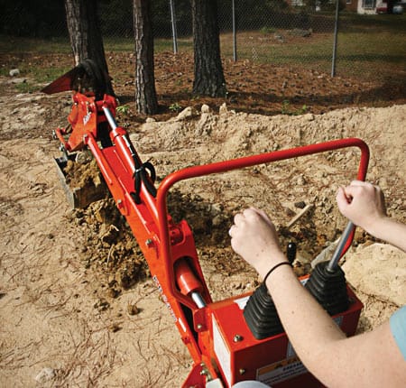 Kioti KB2465 6.5 ft backhoe with 9″ bucket