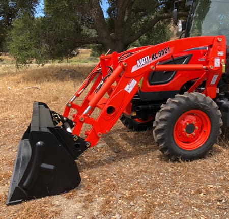 Kioti KL5521 loader pkg with 72″ bucket