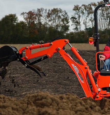 Kioti SB2420 backhoe with 8″ bucket